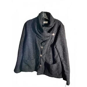 Odile Vintage Shawl Collar Sweater Jacket -Art to wearr Medium